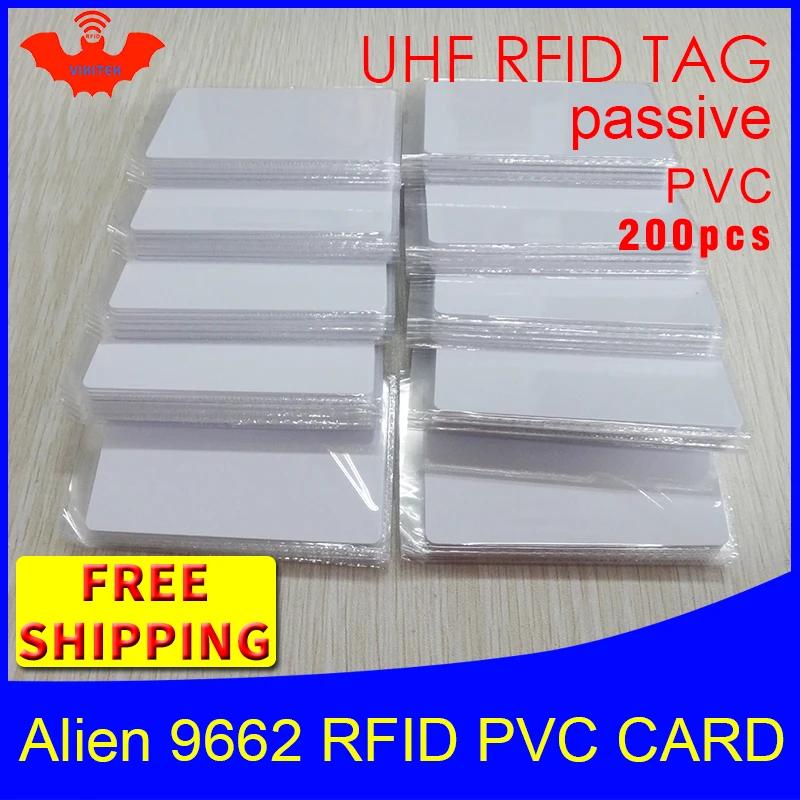 UHF RFID ± PVC ī ܰ 9662 915mhz 868mhz 860-960MHZ highgs3 EPC 6C 200pcs   Ʈ Ÿ  RFID ±